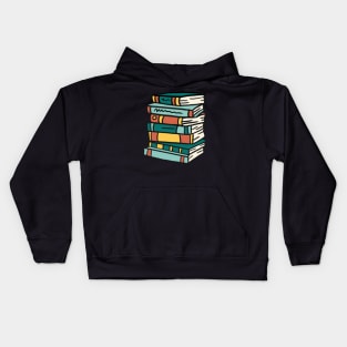 Pile of books Kids Hoodie